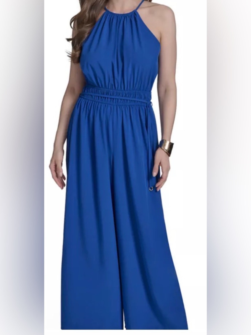 Halston
Women's Tie Back Halter Flare Jumpsuit  NWT SZ 12